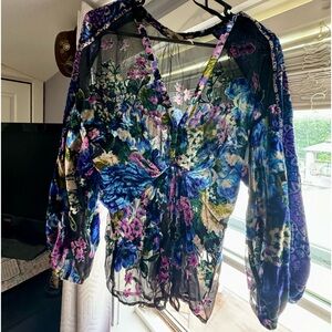 Free people, velvet, floral
